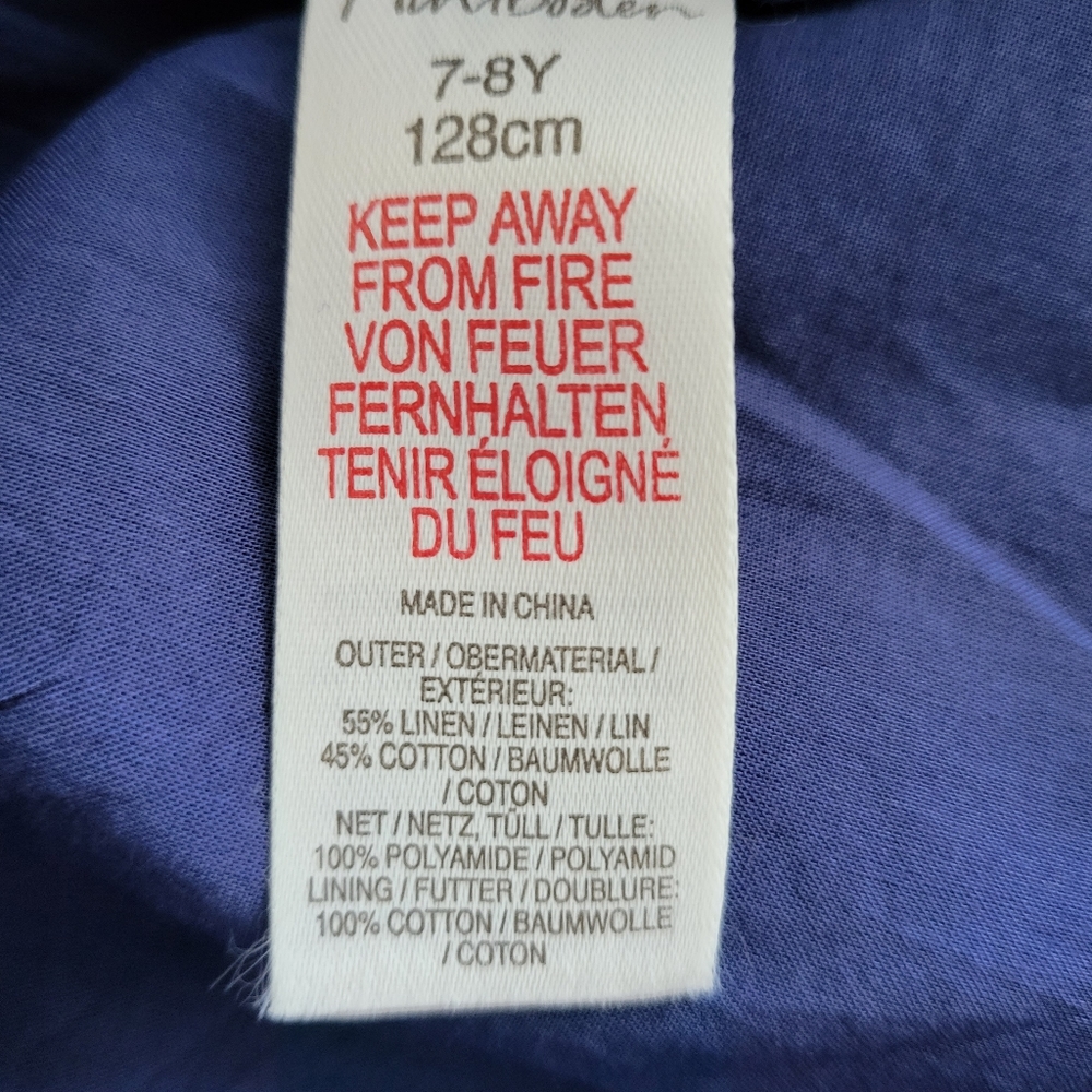 ♥️EUC♥️ BODEN GIRLS LINEN DRESS - Picture 3 of 8